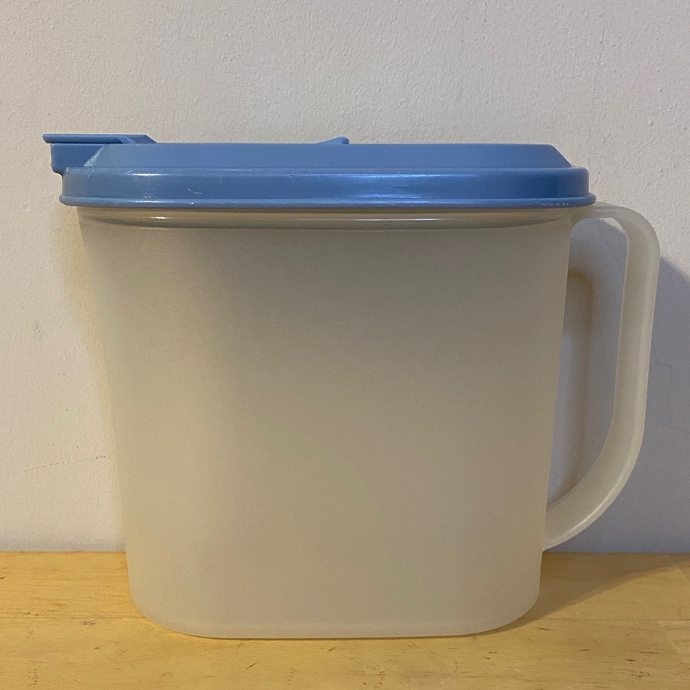 Tupperware Blue and Clear Kitchen Pitcher